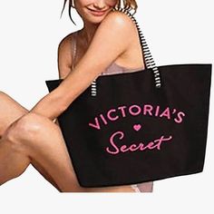 New Victoria’s Secret Bag. Black . Measures: 18x13x6 1/2. Smoke Free. Victoria Secret Bags, Victoria’s Secret, Victoria's Secret, Wish List, Bag Lady, Fast Delivery, Customer Support, Full Service, Women Shopping