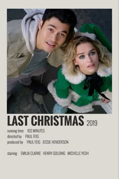 the poster for last christmas starring actors