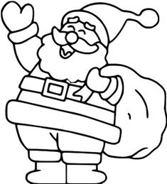 santa claus coloring pages for kids to print and color on the christmas season is coming