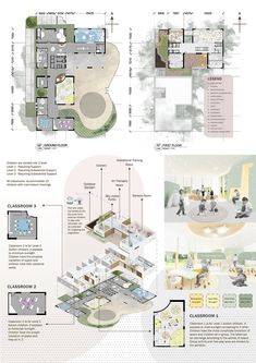 the floor plan for an office building with several different rooms and spaces, including one bedroom