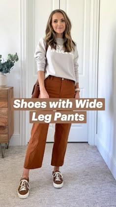 See everything here: https://www.merricksart.com/shoes-wide-leg-pants/ Cropped Wide Leg Pants Outfit, Cropped Pants Outfit, Wide Cropped Pants, Wide Leg Jeans Outfit, Legs Outfit, Wide Leg Pants Outfit, Style Wide Leg Pants, Leg Pants Outfit, Casual Outfits For Moms