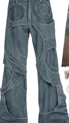 Grey Hair Transition, Pattern Jeans, Unique Jeans, Hair Silver, Gray Hair Cuts, Hair Gray, Custom Jeans, Style Upgrade, Denim Details