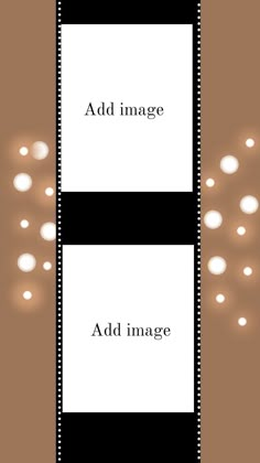 an image is being displayed on a film strip with the words add image above it