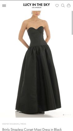 Formal Black Dress Outfit, Marine Ball Dresses, Long Black Dress Formal, Drop Waist Gown, Corset Maxi Dress, Dress Code Wedding, Dress With Corset, Prom Queen