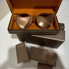 Bvlgari Women’s Sunglasses Used Once They Do Have Imperfections Please See Photos Bvlgari Gold, Bvlgari Sunglasses, Italian Sunglasses, Sunglasses Branding, Colored Sunglasses, Sunglasses Accessories, Im Not Perfect, Women Accessories