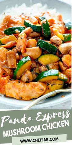 This copycat Panda Express mushroom chicken recipe is based on the very popular mushroom chicken that you can get at Panda Express. Panda Express Mushroom Chicken, Zucchini And Mushrooms, Homemade Chinese Food, Chicken Mushroom Recipes, Chinese Cooking Recipes, Easy Chinese Recipes, Panda Express, Mushroom Chicken, Chinese Cooking