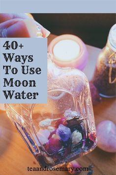 Moon Water Potion, Moon Water Magic, Moon Water Spells Witchcraft, Essential Oils For Moon Water, Moon Water Uses Witchcraft, Moon Water Bath Ritual, Moon Water Spray Recipe, What Is Moon Water Used For, What To Use Moon Water For