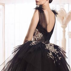 || THE TUTU || #embellishment #fashion #design #handmade #dress #hautecouture #springsummer #2017 #craftsmanship #luxury #ballet #tutu #embroidery #silver #crystals #puffskirt #layers #tulle #black #volume #pleated #glittering #flowers #sparkle #gown #hamdaalfahim Hamda Al Fahim, Catwalk Collection, Ballet Dress, Event Outfit, Black Tulle, Swan Lake, Black Swan, Beautiful Hijab, Spring Summer 2017