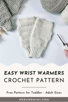 crochet pattern for easy wrist warmers