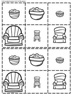 the printable worksheet for children to learn how to draw chairs and furniture