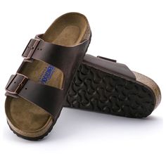 Arizona Soft Footbed Oiled Leather Habana | BIRKENSTOCK European Shoes, Birkenstock Sandals Arizona, Two Strap Sandals, Simple Sandals, Footbed Sandals, Stylish Sandals, Birkenstock Sandals, Eva Longoria, Birkenstock Arizona