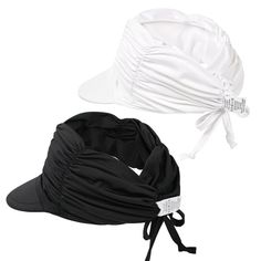 PRICES MAY VARY. Women sun visor is made of high-quality Nylon & Elastane material, which is Soft,Very Lightweight & Skin-friendly,Elasticity, Breathable and Comfortable to wear. Great women's sun hat, must-have accessory for summer! Sun visor hat for women.Head circumference about 22"-24"，Adjustable head circumference size, fits all women.The open top design makes this womens visor suitable to any hairstyle, you can put your hair down or tie it into a ponytail or high bun, while helps to dissip Upf 50+ Visor Bucket Hat One Size, Solid Color Sun Hat Visor With Upf 50+, Adjustable Summer Visor With Upf 50+, Pink Upf 50+ Visor Sun Hat, Summer Visor With Upf 50+ Protection, Womens Visor, Sun Visor Hat, Visor Hat, Beach Swimming