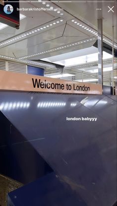 the sign for london baby's is displayed in front of an empty store window