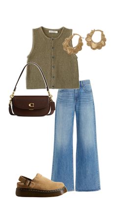 End Of Summer Outfits 2024, Boho Old Money Outfits, Fall Garden Outfit, Not A Lot Going On At The Moment Outfit, All Neutral Outfit, Winter Colour Season Outfits, Simple Casual Fall Outfits, Gen Z Office Outfits Women, Outfit Ideas 25 Years Old