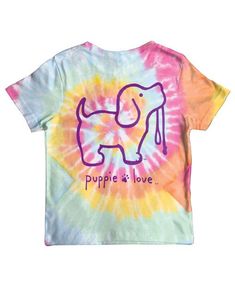 TIE DYE #2 PUP YOUTH Girls In Ties, Justice Clothes, Tie Dye Girl, Animal Shelters, Pastel Tie Dye, Tie Dye Outfits, Fire Fits