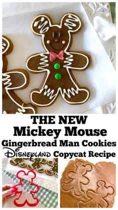 the new mickey mouse gingerbread man cookies