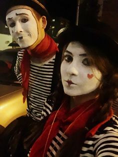 Mime Couple Costume, Circus Costumes, 2023 Halloween, Circus Costume, Z Photo, High Fantasy, Couples Costumes