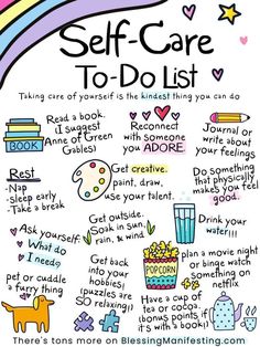 Self Care To Do List, Self Acceptance, Self Improvement Tips