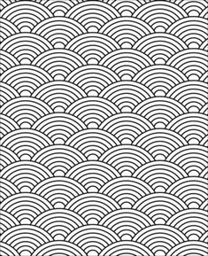 an abstract black and white background with wavy lines in the shape of waves, which are overlapping