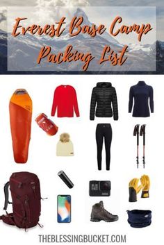 the best base camp packing list