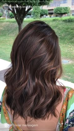 Chocolate Hair With Lowlights, Fall Balyage Long Hair Brunettes, Black Hair Balayage, Brown Hair Looks, Brunette Balayage, Chop Chop, Brunette Hair With Highlights, Dark Hair With Highlights