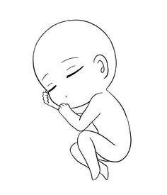 a baby sitting on the ground with its eyes closed and hands clasped to his face