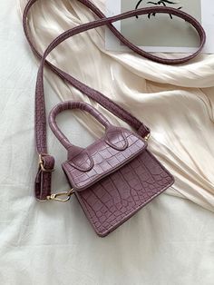 Smart Buys! Qteee - Mini Crocodile Embossed Flap Square Bag - Women Satchels starting from $23.99 See more. 🤓 Arm Cuff Jewelry, Cuff Jewelry, Elegant Bags, Small Crossbody Bag, Branded Handbags, Crossbody Shoulder Bag