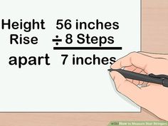 How to Measure Stair Stringers: 10 Steps (with Pictures) - wikiHow Stair Rise And Run, Stair Angle, Stairs Trim, Stair Plan, Porch Stairs, Stairs Stringer