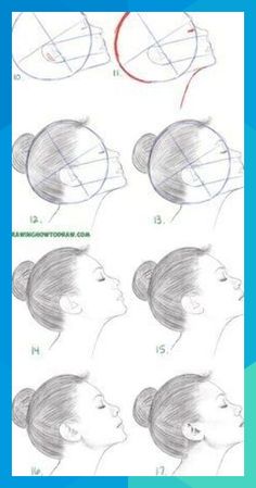 the instructions for how to draw a woman's head