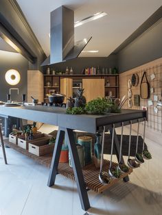 the kitchen is clean and ready to be used as a cooking area for people to cook