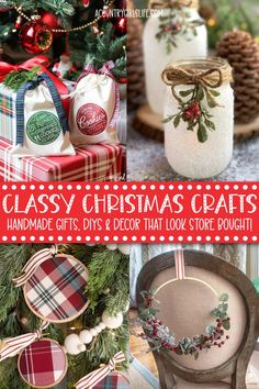 christmas crafts handmade gifts diy's decor that lov't store bought