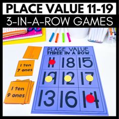 place value game for 3 - in - a - row games