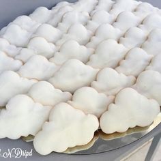 there are marshmallows on the plate ready to be cooked in the oven