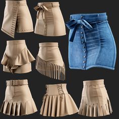 Cute Mini Skirt Outfits, Fashion Mannequin, Fashion Design Classes, Classy Short Dresses, Easy Diy Clothes, Chic Dress Classy, Denim Skort, Conceptual Fashion, Pencil Skirt Outfits