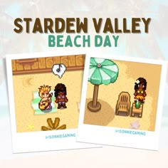 the stardew valley beach day is here