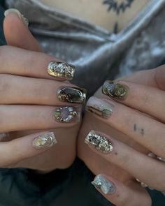 Subtle Nail Art, Nail Piercing, Asian Nails, Waste Of Time, Nail Jewelry, Manicures Designs, Dream Nails, Funky Nails, Pretty Acrylic Nails