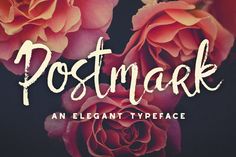 postmark is an elegant typeface that has been used for many years to create beautiful flowers