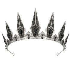 PRICES MAY VARY. 【Gothic Crown】Design Inspiration-The wings of Lichterngel fell to the abyss of hell, where they were refined by the gothic witch and became a sign of darkness. 【Size of Tiara】Womens crown measures approx. 2.83 inches in height, 5.9 inches in diameter. 【Perfectly Fit】The metal alloy crown is of high quality, bend at the end for a perfect fit. Pin loops at each end of the tiara for extra security.(Bobby Pins Included) 【Various Occasions】Perfect for Halloween, Cosplay, Prom, Photo Gothic Crown Queens, Dark Tiara, Persephone Crown, Evil Crown, Witch Headpiece, Queen Persephone, Persephone Costume, Evil Sorceress, Halloween Prom