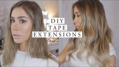 Diy Tape In Hair Extensions, Flip In Hair Extensions, Hair Clips 90s, Tape Extensions, Fusion Hair Extensions, Hair Extension Brands, Diy Tape