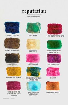 the different colors of lipstick are shown in this chart, which shows how to use them