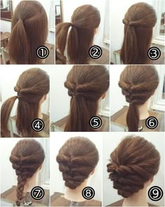 Braid Hairstyle, Step By Step Hairstyles, Peinados Fáciles Para Cabello Corto, Cool Braids, Easy Braids, Short Hair Styles Easy, Hair Dos