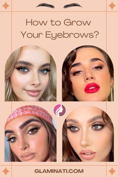 Are you looking for an effective way how to grow eyebrows fast? We have found some ways how to do that naturally and at home. Eyebrow Hacks, How To Grow Eyebrows, Perfect Makeup, How To Grow, Natural Remedies