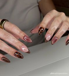 Marron Nail Ideas, Diwali Nails, Anna Nails, Picasso Nails, Sigil Tattoo, Nail Time, Glamour Nails, Grunge Nails, Minimal Nails