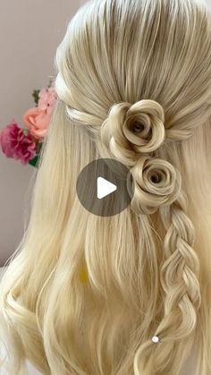 Long Hair Half Updo Easy, Long Hair Half Updo, Hairstylist Tips, Updo Hairstyles For Long Hair, Hair Designs For Girls, Half Updo Hairstyles, Dance Styles, Open Hair, Hair Upstyles