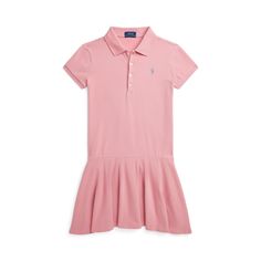 Equal parts cute and comfortable this Polo dress unites stretch-cotton mesh with a drop-waist silhouette. Just add leggings and a sweater when the weather turns cooler. Ralph Lauren Girl, Polo Ralph Lauren Kids, Polo Shirt Dress, Beachwear Skirt, Ralph Lauren Kids, Designer Kids Clothes, Tickled Pink, Polo Style, Ralph Lauren Dress