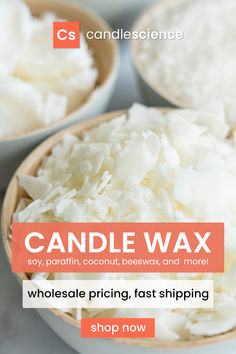 Make highly fragranced candles with our high quality selection of waxes! Choose from soy, paraffin, coconut, beeswax, and more. Diy Candles Homemade, Homemade Scented Candles, Candle Making Wax, Making Candles Diy, Diy Candles Scented, Candle Crafts Diy, Food Candles, Candle Maker