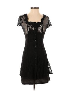 Band of Gypsies Cocktail Dress Size: X-Small Black Dresses - used. 100% Nylon, Square, Short, Short Sleeve | Band of Gypsies Cocktail Dress: Black Dresses - Used - Size X-Small Cocktail Dress Black, Digital Closet, Small Black Dress, Black Cocktail, Black Cocktail Dress, Black Dresses, Dress Black, Women Handbags