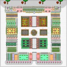 an image of a garden plan with trees and flowers