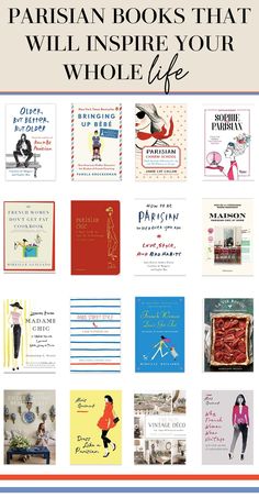 books that will inspire your whole life with the title overlaying them in red, white and blue