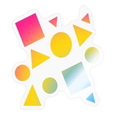 Sticker made of PVC film. Brand: Spreadshirt. Sticker Transparent, Pansexual Pride, Geometric Forms, Pride Outfit, Geometric Form, Circle Design, Transparent Stickers, Vinyl, Film